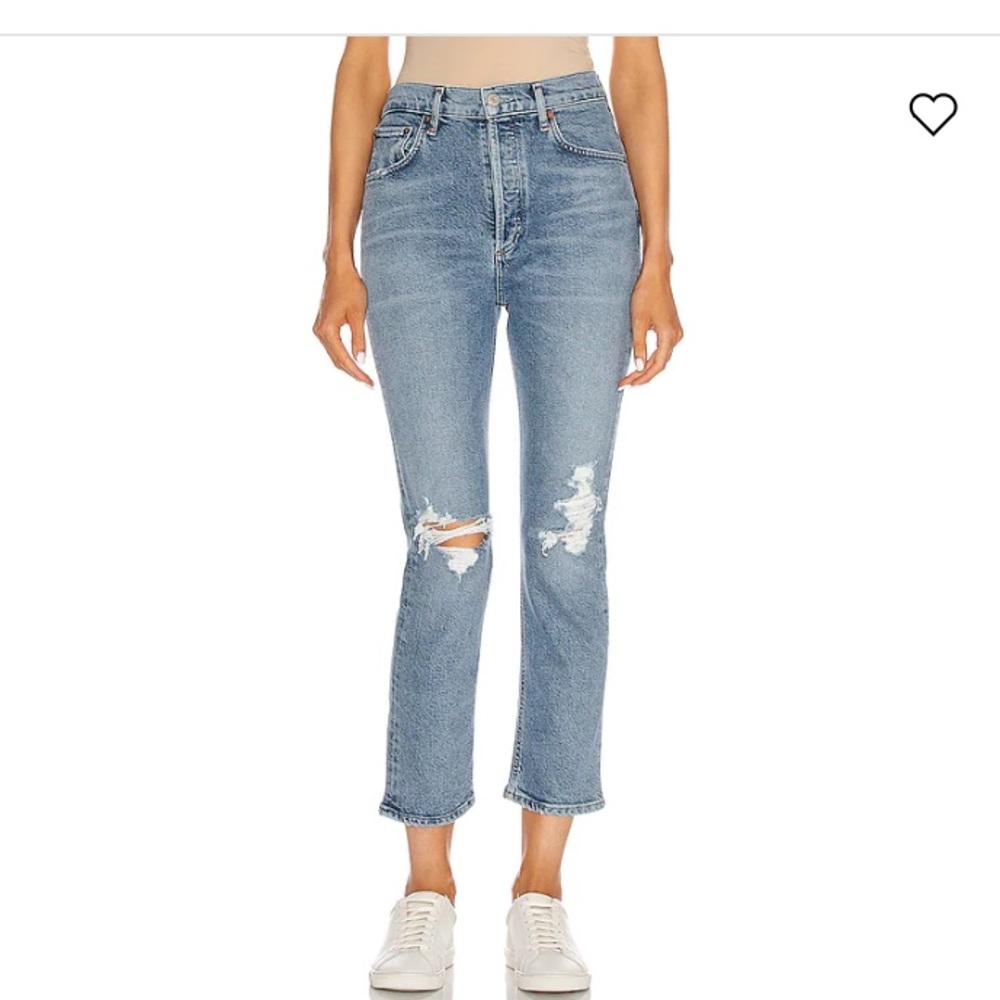 Agolde Jeans High Rise Straight Leg Riley